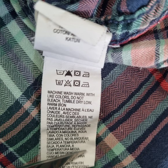 Lucky Brand Women's Lightweight Plaid Shirt Size L - Picture 9 of 11